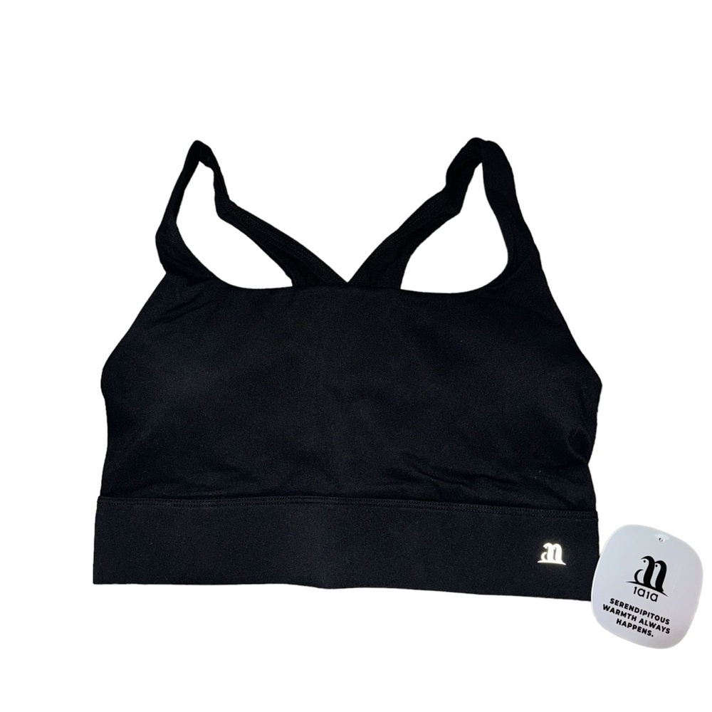 Women’s Black Medium Impact Racer Back Padded Sports Bra